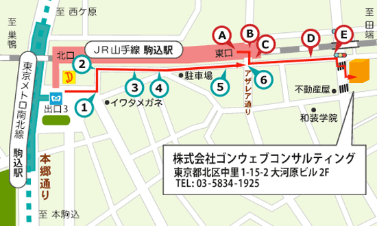 ゴンウェブコンサルティング経路